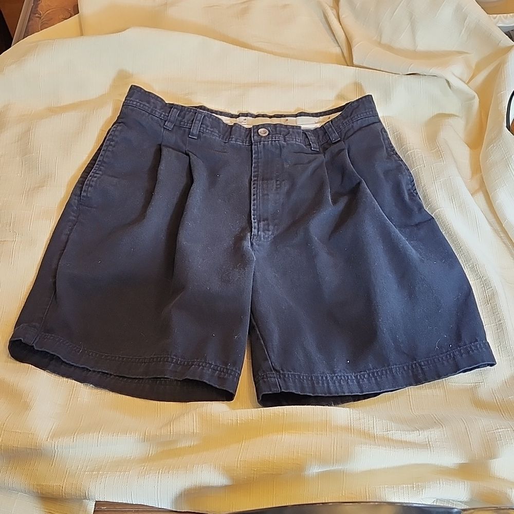 Stanley Blacker Black Long Men's Shorts  34" Waist, 7" Inseam, 19" Total Length